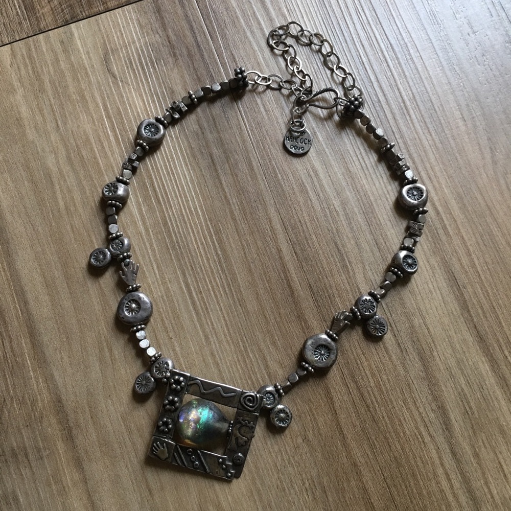 .925 Sterling Silver Shamanic Statement Necklace